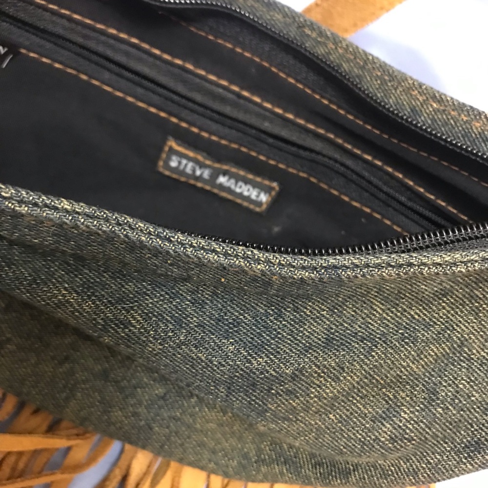 Steve Madden Denim & Leather Purse - Picture 5 of 11